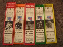 NHL 1986-87 NY Rangers Home Full Unused Ticket Stubs MSG New York - £7.83 GBP