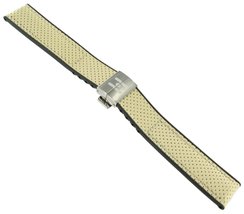 HIRSCH Golf Textured Calf Leather Watch Strap - Red - - 16mm - £67.90 GBP