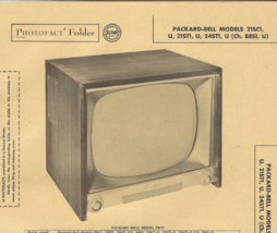 1956 PACKARD-BELL 21SC1-U TELEVISION Tv Photofact MANUAL 21ST1 24ST1 21S... - $9.89