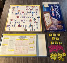 Vintage 1989 Milton Bradley SCRABBLE for JUNIORS Crossword Board Game CO... - $24.74