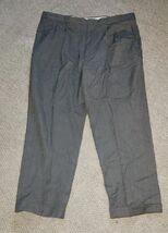 Mens Slates 42x30 Original Fit Gray Dress Slacks Pants Church Office Nev... - $14.99