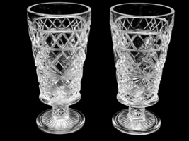 HAZEL ATLAS 5.25&quot; Juice Glass BIG TOP PEANUT BUTTER Vintage Goblet - Pai... - $16.92 CAD