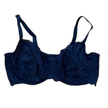 Torrid Curve Navy Blue Lace Bra Womens Size 44DDD 44F Underwire - £14.39 GBP