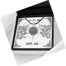 To My Son From Dad Viking Necklace, Gift for Son, Gift from - $128.22