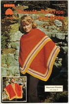Vtg Patons Shawls Ponchos Stoles Lacy Mohair Mexicana Crochet Knit Patterns - $11.99