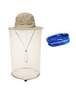 TOPOQ Women Safari Sunhat with Mosquito Net Boonie Hat Khaki Polyester - $22.90 CAD