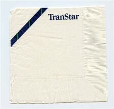 TranStar Airlines Cocktail Napkin Muse Southwest - $17.82