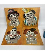 VINTAGE RARE 1965 Funny Face BIG CLOWN Faces Puzzle Game No Box LOOK - $35.30 CAD