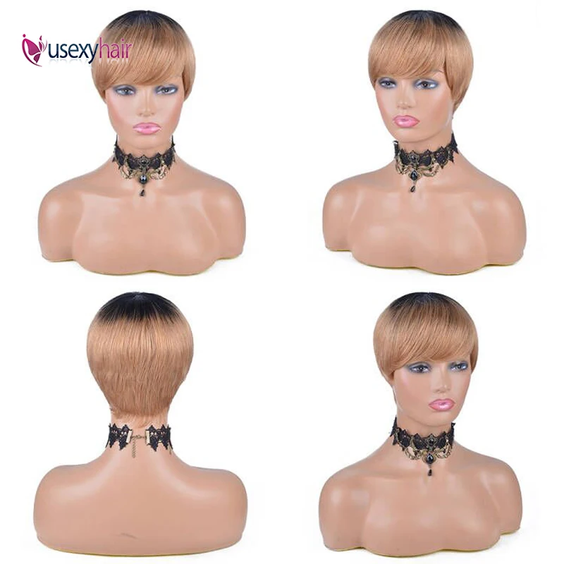 Game Fun Play Toys Straight Human Hair Bob Wigs For Black Women Remy Short Wigs  - £52.15 GBP