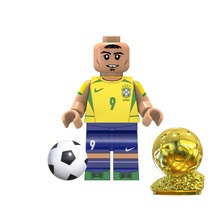 Ronaldo Nazario Brazilian Famous Football Player Minifigures Building Toys - £3.11 GBP