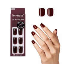 KISS imPRESS No Glue Mani Press On Nails, Color, &#39;I&#39;m Not a Cinna&#39;, Red,... - $8.81