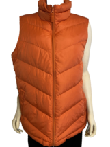 Lands&#39; End Orange Puffer Vest Size 2X - £26.48 GBP