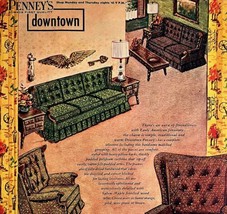JC Penney&#39;s Early American Full Page 1963 Advertisement Furniture DWDD17 - £54.72 GBP