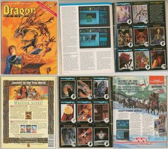 Dragon Magazine #171 w/ Rare TSR AD&amp;D Art Card Press Sheet SIGNED Larry Elmore - £31.60 GBP