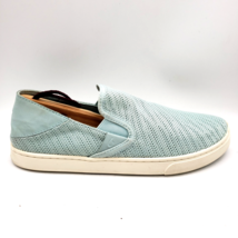 Olukai Pehuea Shoes Womens 9 EUR 39 Aqua Slip On Sneaker Mesh Comfort - $24.70