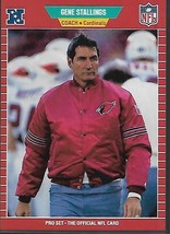1989 Pro Set, Gene Stallings, Football Card, #341, Cardinals Coach - $1.80