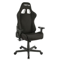 Fabric Ergonomic High Back Racer Style PC Gaming Chair, Black - £209.20 GBP