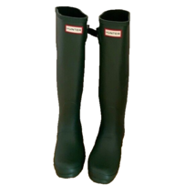 Hunter Original Tall Dark Green Matte Rain Boots Waterproof Boots Size 8 NWOT - £107.74 GBP