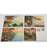 4 Vtg Portland Oregon Coast Grotto Seattle Souvenir Postcard Folder Book... - $38.69