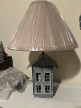 Farmhouse House Lamp with Shade in weathered Tin - 3 way image 3
