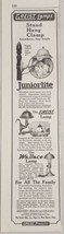 1924 Print Ad Greist Lamps Stand Hang Clamp,Juniorlite,Wallace Lamp New Haven,CT - £12.36 GBP