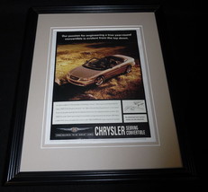 1999 Chrysler Sebring Convertible Framed 11x14 ORIGINAL Vintage Advertis... - £27.45 GBP