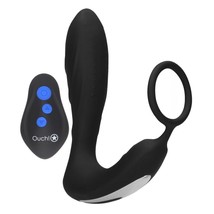 Ouch E Stimulation And Vibration Butt Plug And Cock Ring with Free Shipping - $160.82