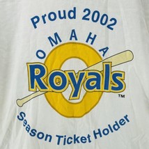 Omaha Royals Logo T-shirt AAA Baseball Team 2002 Season Ticket Holder Gi... - £19.23 GBP