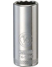 DeWALT DWMT74139OSP 12-Point Chrome SAE Deep Socket 3/8 in. Drive 1/2 in... - $23.93