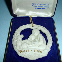 Gorham Joys of Christmas Story Noel 1980 Ornament 5th Annual Limited Edt - $26.63