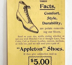 Appleton Shoes Boston Massachusetts 1894 Advertisement Victorian Fashion... - $12.99