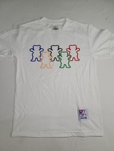 Grizzly Griptape Sz S Bear Rainbow Family Skateboard T Shirt White Streetwear  - £19.40 GBP