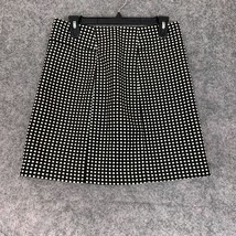 Ann Taylor Loft Womens Skirt 4 Black White Spot Lined Career Workwear Si... - £14.52 GBP