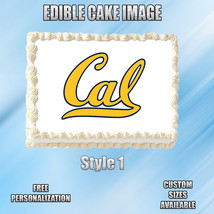 Cal Bears Edible Image Topper Cupcake Frosting 1/4 Sheet 8.5 x 11&quot; - £9.22 GBP