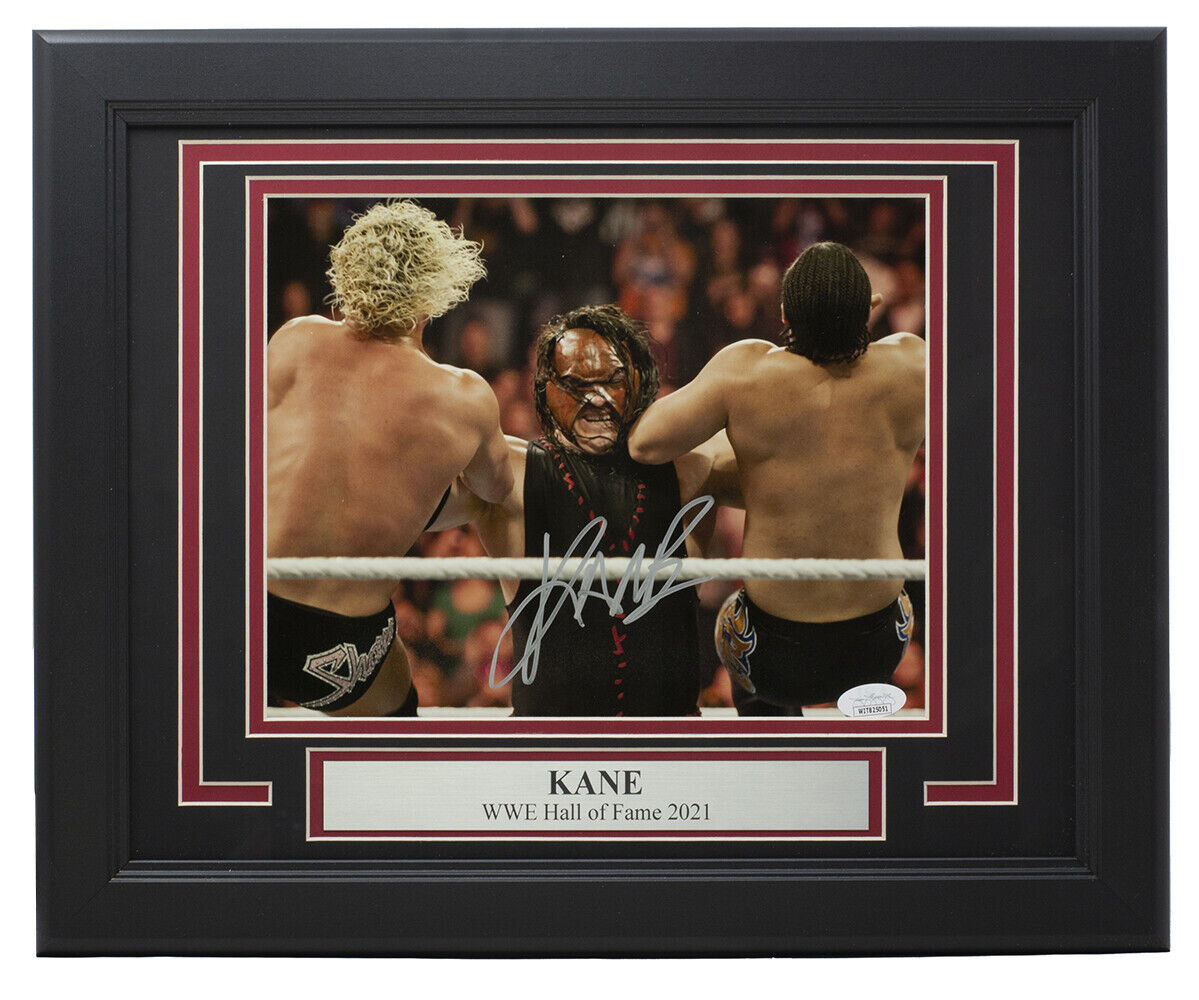Primary image for Kane Signé Encadré 8x10 Wwe Wrestling Action Photo JSA ITP