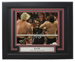 Kane Signé Encadré 8x10 Wwe Wrestling Action Photo JSA ITP - £106.53 GBP