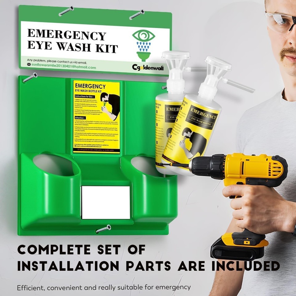 Versatile Eye Wash Station - Emergency Use Approved, Portable & Wall Mounted Item image 7