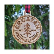 Croatan National Forest Wood Christmas Ornament Laser Cut 3&quot; Missouri - $18.80