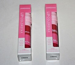 Jordana Lip ColorStax Balm Shimmer Cream Matte #01 Pink Lot Of 2 In Box - £7.46 GBP