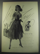 1956 Lord &amp; Taylor Claire McCardeil Dress Ad - Popover of &#39;56 - $18.49