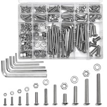 388 Pcs Metric Machine Screw Assortment Kit M5/M6/M8/M10, Large Button Head - £33.88 GBP