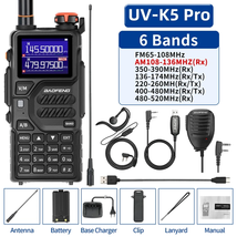 K5 Pro Walkie Talkies 12W Air Band Long Range Copy Frequency DTMF Type-C Charger - £68.60 GBP