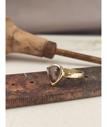 Engagement ring. 14k Yellow gold ring with 1.3ct Brown-gray color diamond. - $1,895.68 CAD