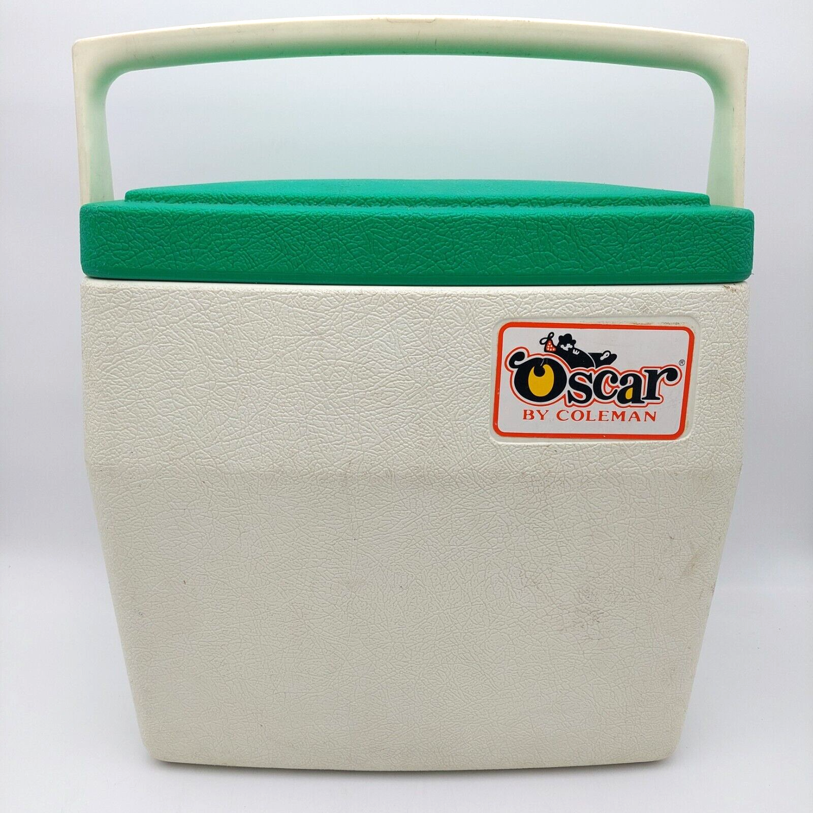 Primary image for Vtg 1981 Oscar by Coleman 16 Qt Cooler Ice Chest 5274 USA Made White w/Green Lid