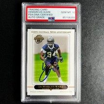 2004-05 Topps #375 DeMarcus Ware Signed Card PSA/DNA Auto 10 Slabbed Denver Bron - £140.95 GBP