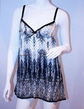 Roberto Cavalli Lingerie Intimates Animal Print Lace Teddy Camisole Dress Silk - £118.68 GBP