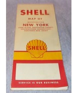 Shell Oil Road Map of Metropolitan New York City and Close Area Ca 1950 - $13.63 CAD