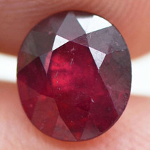 Ruby Gemstone Cushion Cut Red Color Certify IGL Loose 1.87 Carat Natural Treated - £157.20 GBP