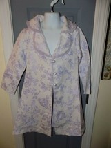 Bonnie Jean White W/Purple Floral Print Dress Jacket Size 5 Girl&#39;s EUC - £17.45 GBP