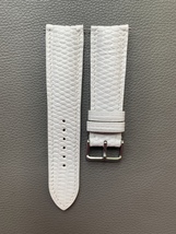 White Genuine Lizard Leather Watch Strap Band Custom Size 16 17 18 19 20... - $45.00